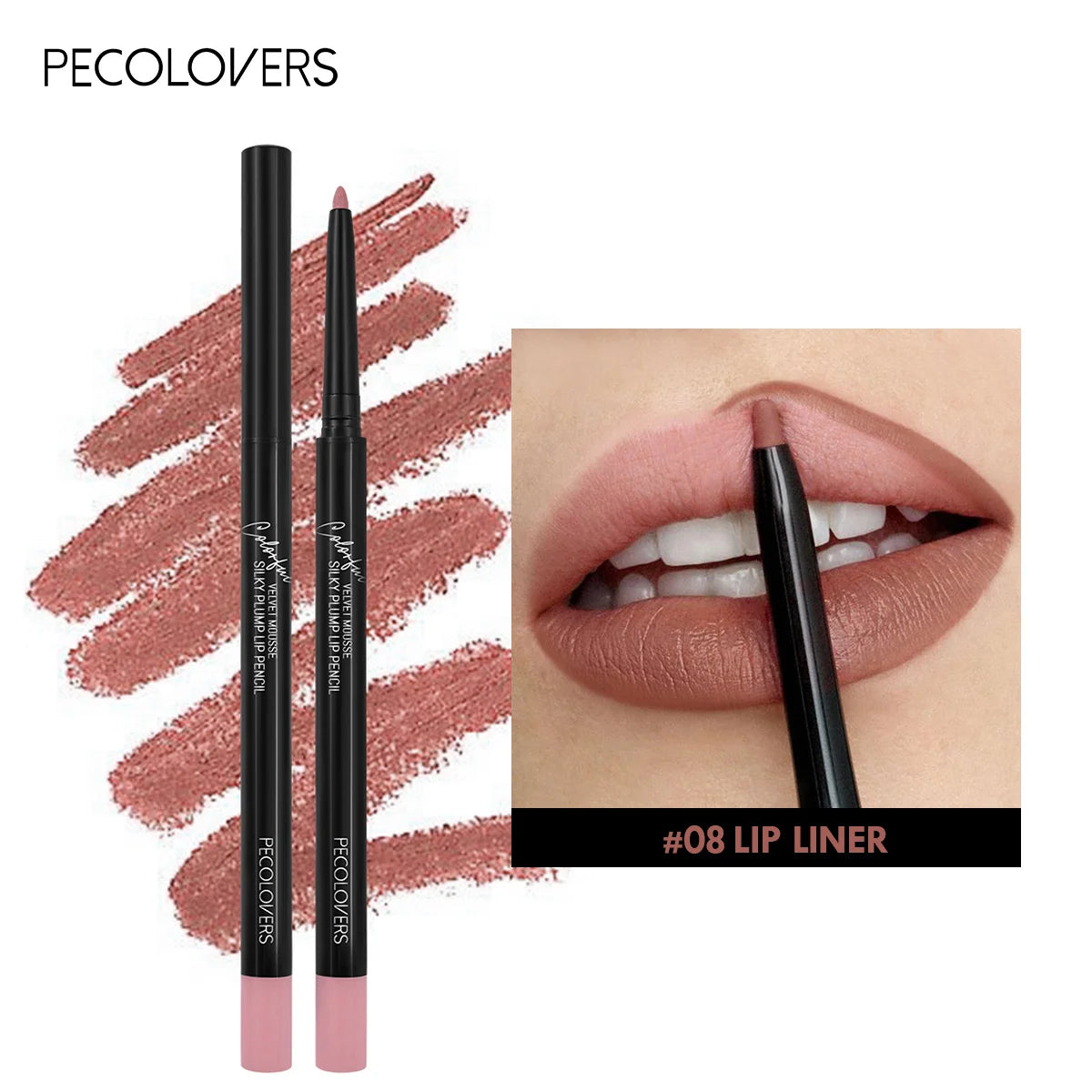 Lápiz Delineador de Labios Mate e Impermeable
