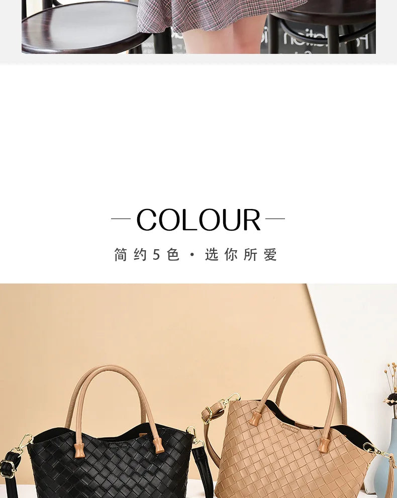 Bolso de mano y ombro de gran capacidad con diseño estampado