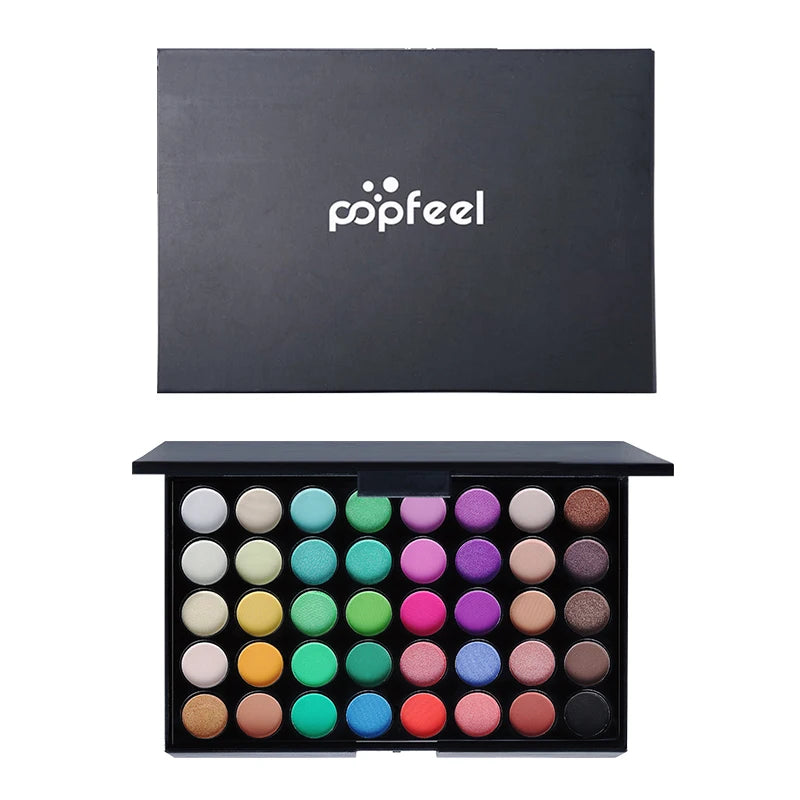 Paleta de Sombras de Ojos POPFEEL de 40 Colores
