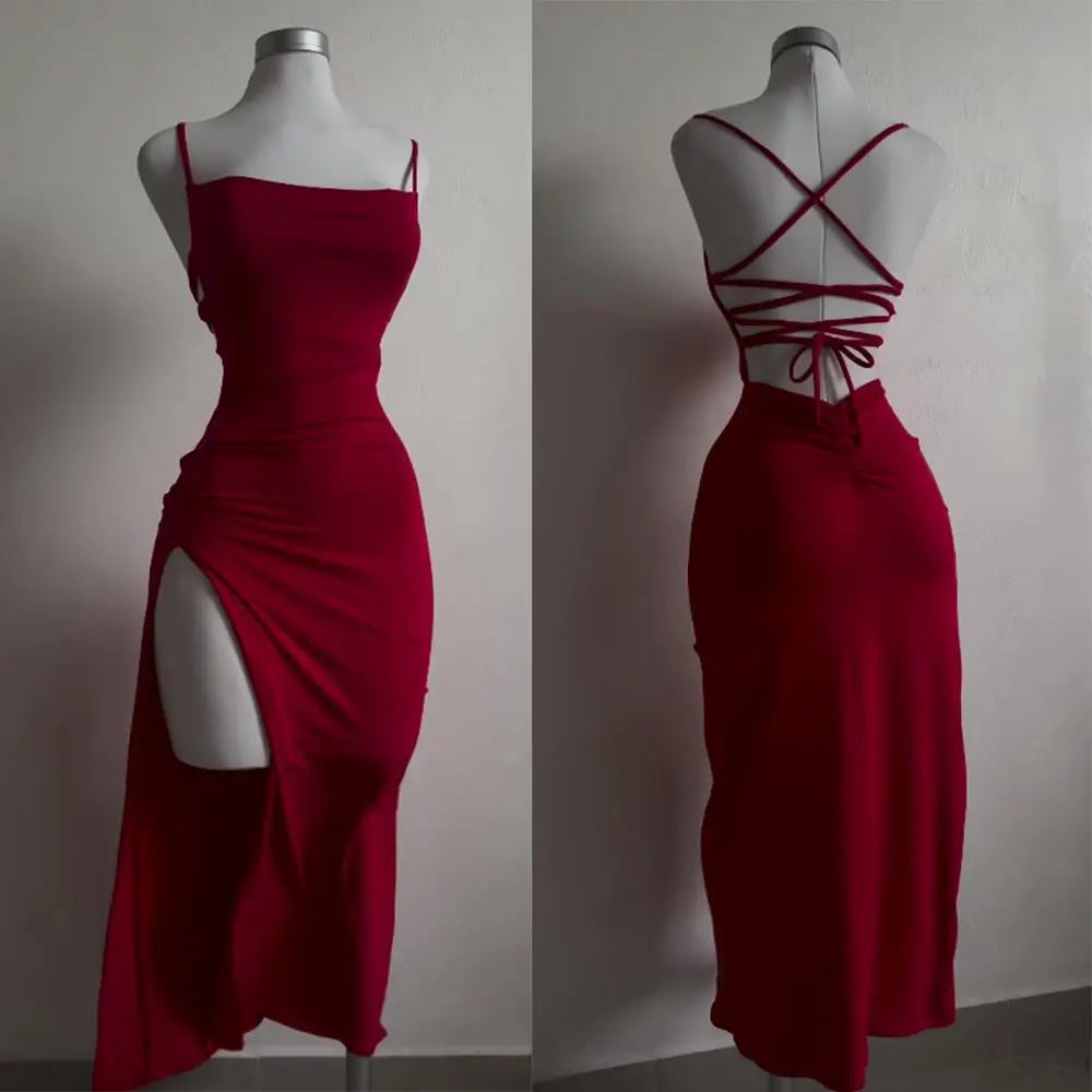 "Nuevo vestido explosivo 2024, de verano, con tirantes tipo halter, estilo Spice Girl, ajustado al cuerpo (tipo ‘bag hip’) y de alta sensualidad