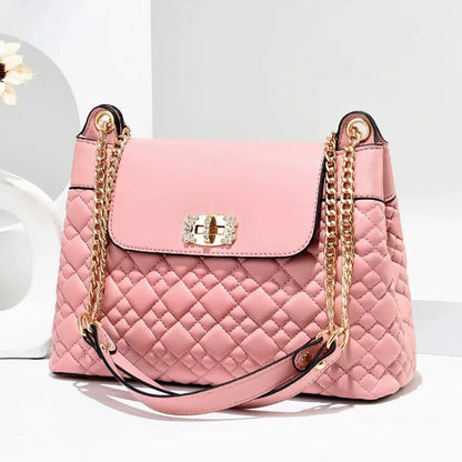 Bolso de mano y hombro con correa en cadena