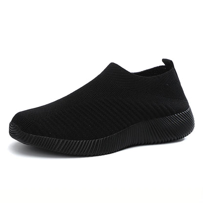 Sapatilhas de senhora – Ténis macios, leves e confortáveis, Slip-On, Ideais para Caminhadas e Uso Diário