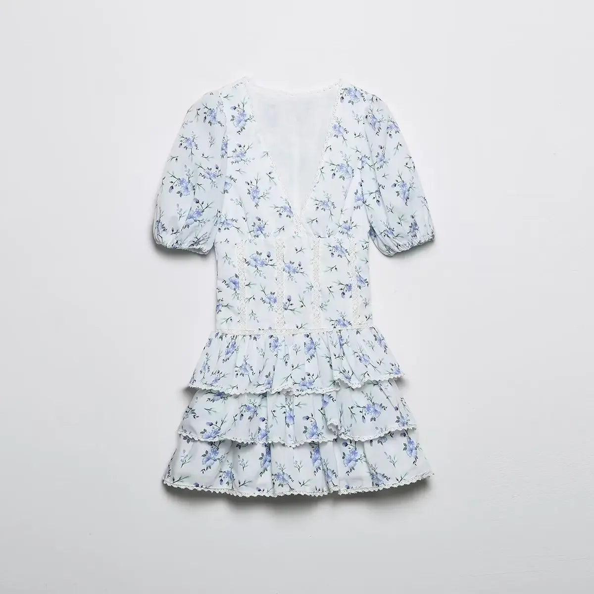 Vestido Elegante com Estampa e Bordado