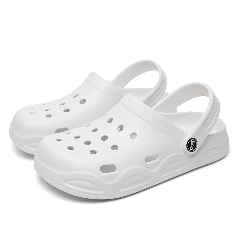Chinelos tipo Crocs de Verão para senhora, confortáveis e leves, com sola antiderrapante em EVA