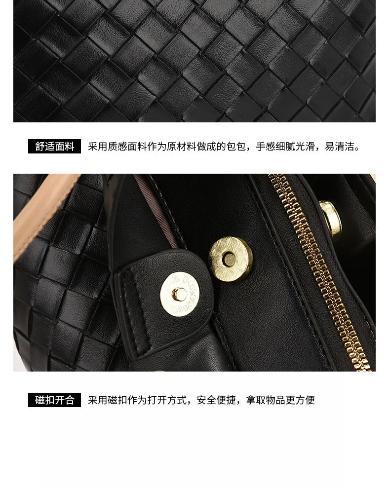 Bolso de mano y ombro de gran capacidad con diseño estampado