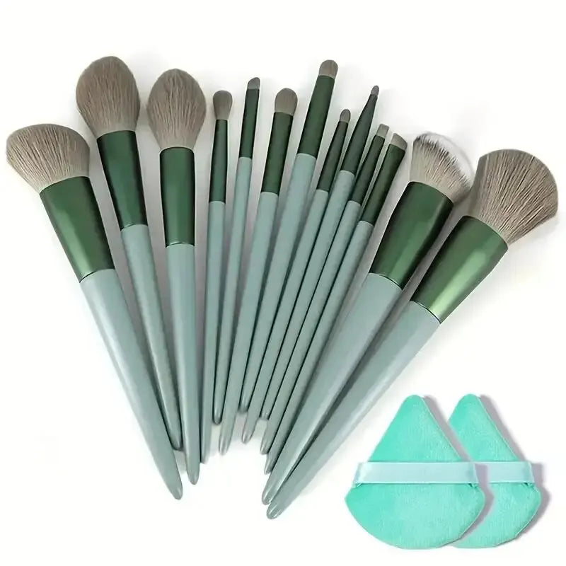 Juego de Brochas de Maquillaje Suaves y Esponjosas Profesionales para Cosméticos – Brochas para Base, Polvo, Sombra de Ojos, Kabuki, Difuminado – Herramienta de Belleza para Maquillaje