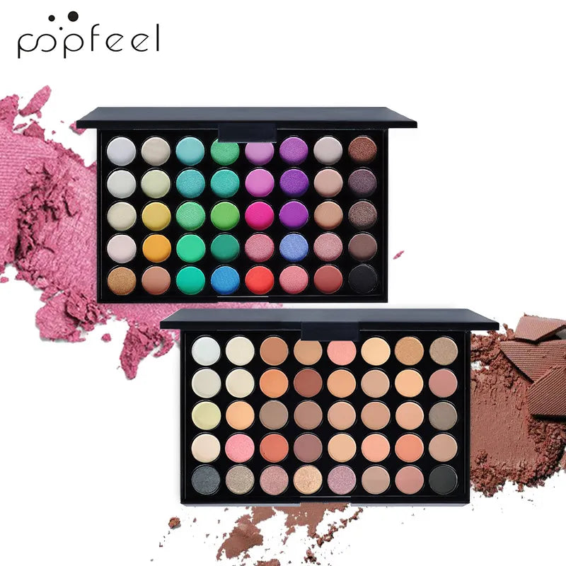 Paleta de Sombras de Ojos POPFEEL de 40 Colores