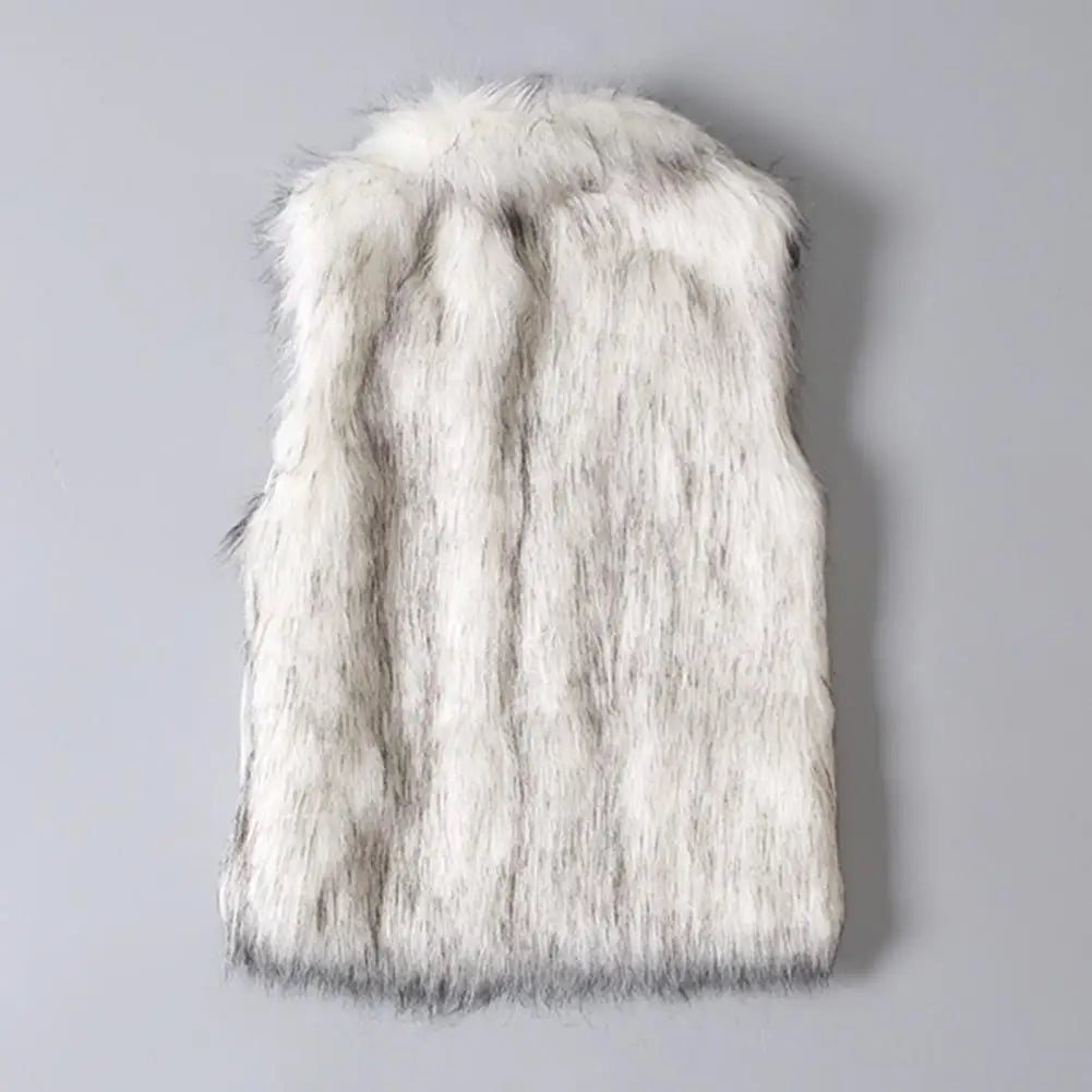 Chaleco de mujer — diseño holgado, abotonado, térmico y grueso, con pelo sintético ❄️🧥
