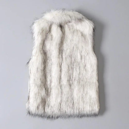 Chaleco de mujer — diseño holgado, abotonado, térmico y grueso, con pelo sintético ❄️🧥