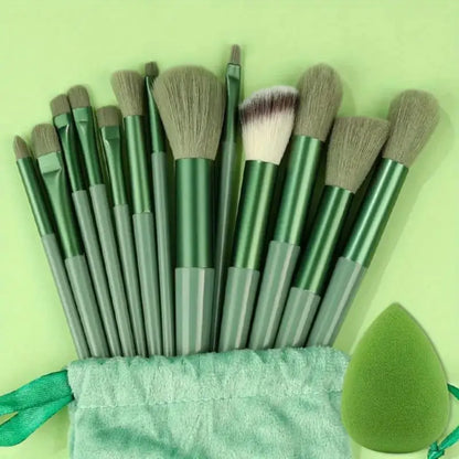Juego de Brochas de Maquillaje Suaves y Esponjosas Profesionales para Cosméticos – Brochas para Base, Polvo, Sombra de Ojos, Kabuki, Difuminado – Herramienta de Belleza para Maquillaje