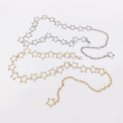 Cinto Metálico com Estrelas para Mulher – Estilo Western e Cowgirl
