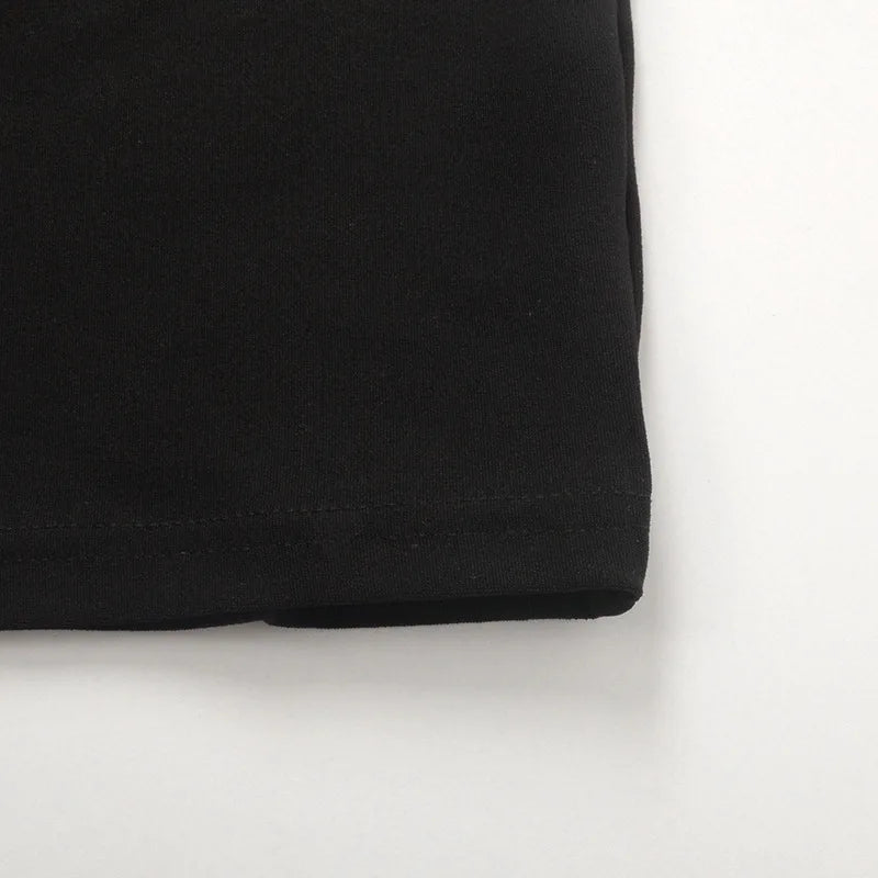 Elegante vestido sexy negro de verano para mujer sin mangas y sin espalda, casual, vestido de fiesta