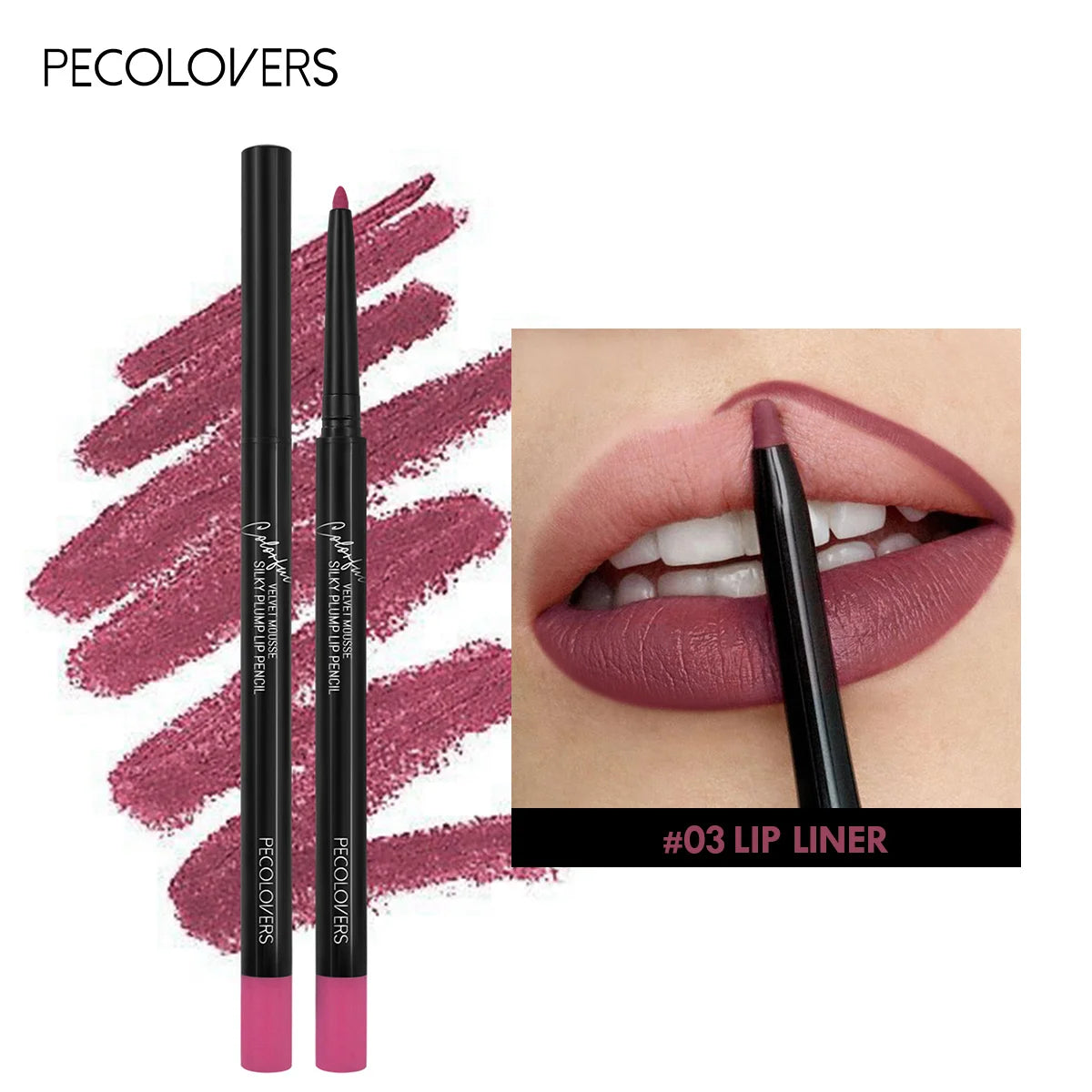 Lápiz Delineador de Labios Mate e Impermeable