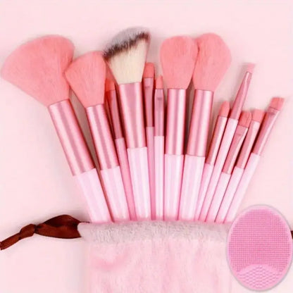 Juego de Brochas de Maquillaje Suaves y Esponjosas Profesionales para Cosméticos – Brochas para Base, Polvo, Sombra de Ojos, Kabuki, Difuminado – Herramienta de Belleza para Maquillaje