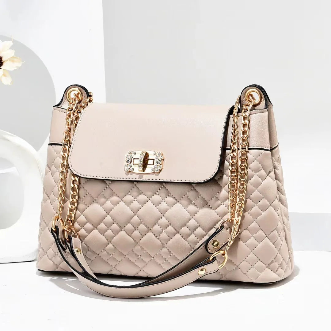Bolso de mano y hombro con correa en cadena