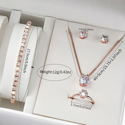 Conjunto Reloj y accesorios de Cuarzo para Mujer – Set de 5/6 Piezas