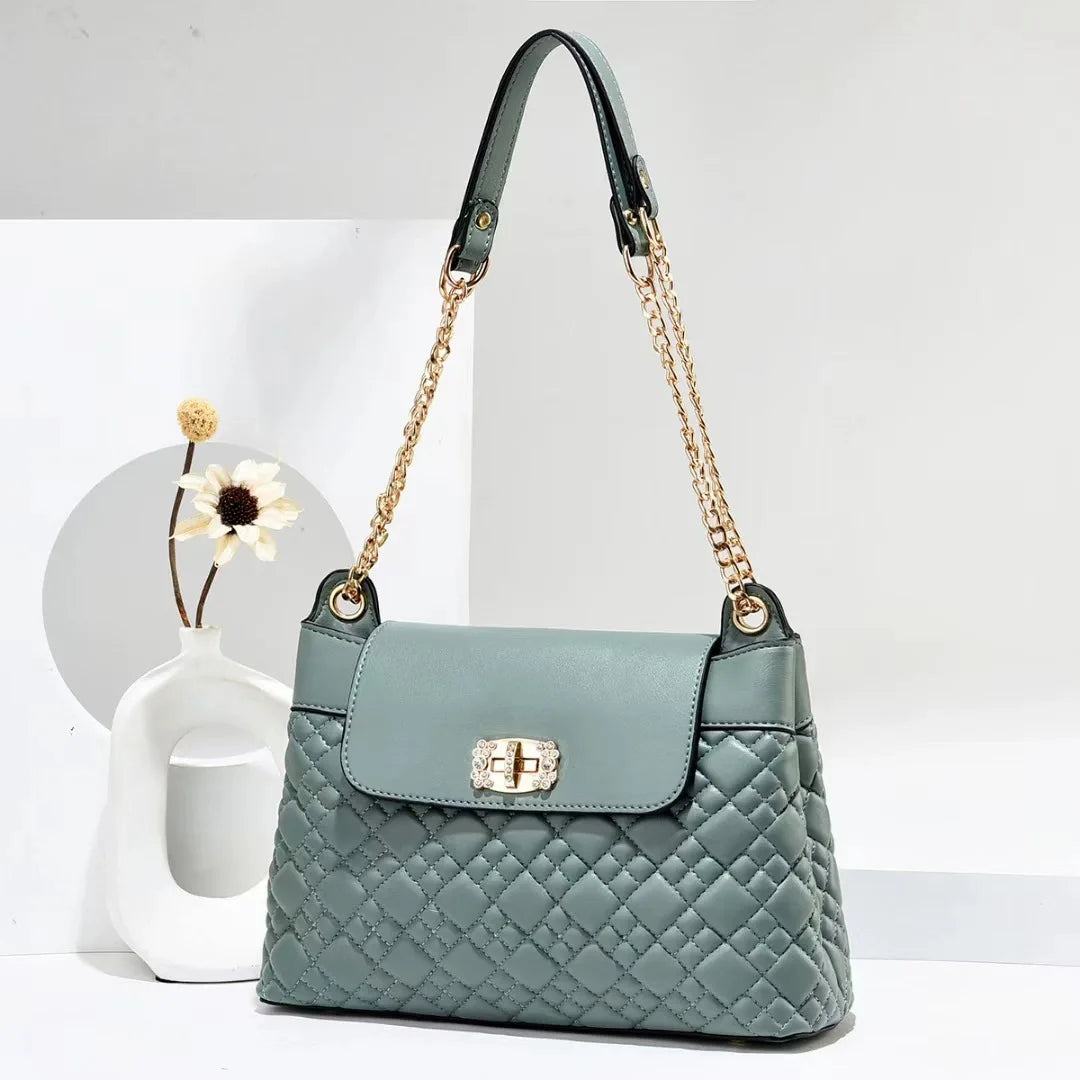 Bolso de mano y hombro con correa en cadena