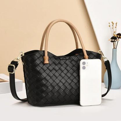 Bolso de mano y ombro de gran capacidad con diseño estampado