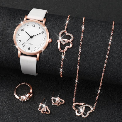 Conjunto Reloj y accesorios de Cuarzo para Mujer – Set de 5/6 Piezas
