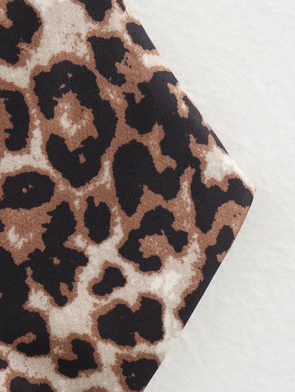 Top sin mangas estampado de Leopardo