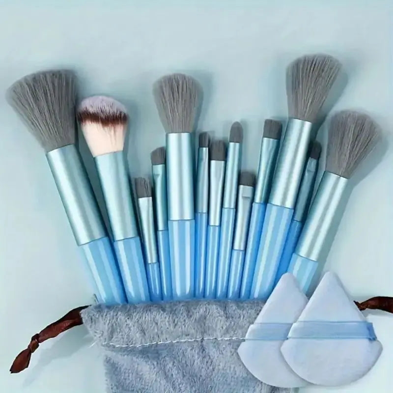 Juego de Brochas de Maquillaje Suaves y Esponjosas Profesionales para Cosméticos – Brochas para Base, Polvo, Sombra de Ojos, Kabuki, Difuminado – Herramienta de Belleza para Maquillaje