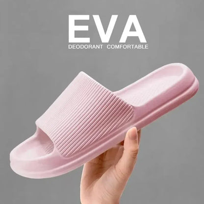 Chinelos com sola macia em EVA antiderrapante para homem e senhora – Impermeáveis, para casa, lazer e banho