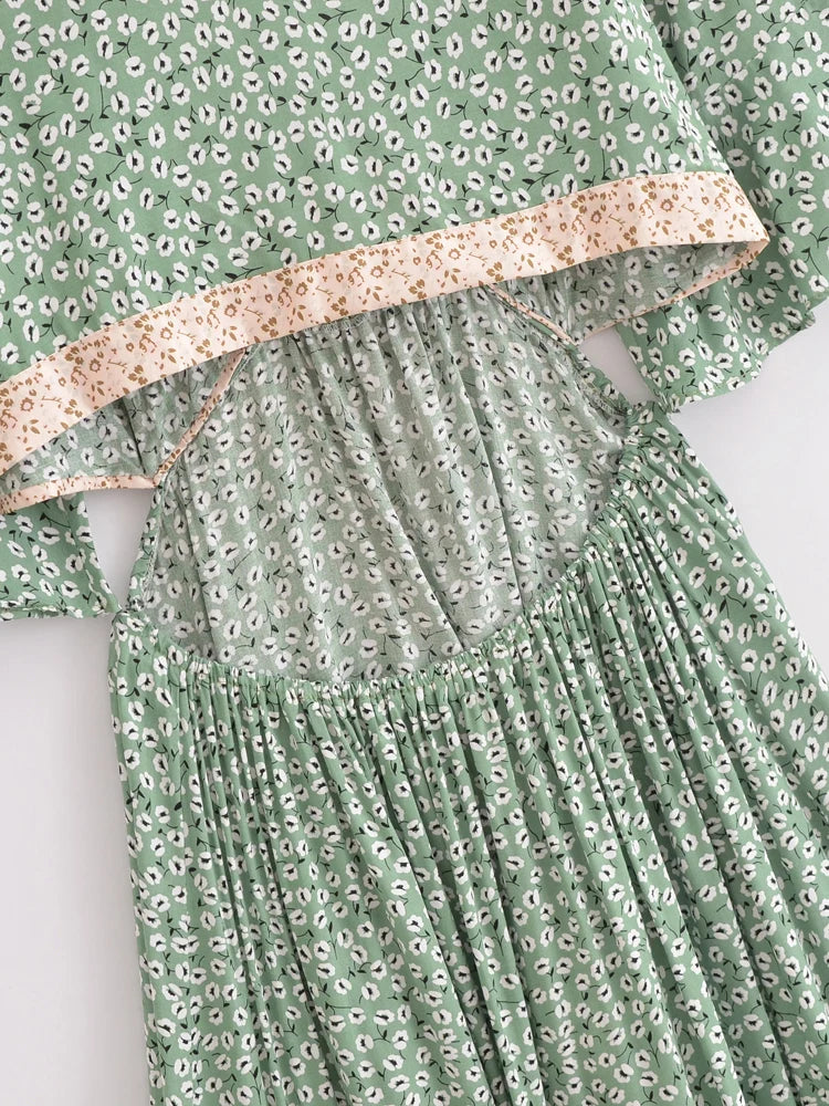 Vestido Boho Queens, com recortes (hollow out), sexy, ideal para praia, com mangas curtas, corte assimétrico