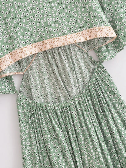 Vestido Boho Queens, com recortes (hollow out), sexy, ideal para praia, com mangas curtas, corte assimétrico
