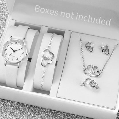 Conjunto Reloj y accesorios de Cuarzo para Mujer – Set de 5/6 Piezas