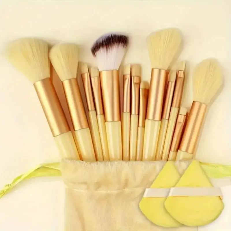 Juego de Brochas de Maquillaje Suaves y Esponjosas Profesionales para Cosméticos – Brochas para Base, Polvo, Sombra de Ojos, Kabuki, Difuminado – Herramienta de Belleza para Maquillaje