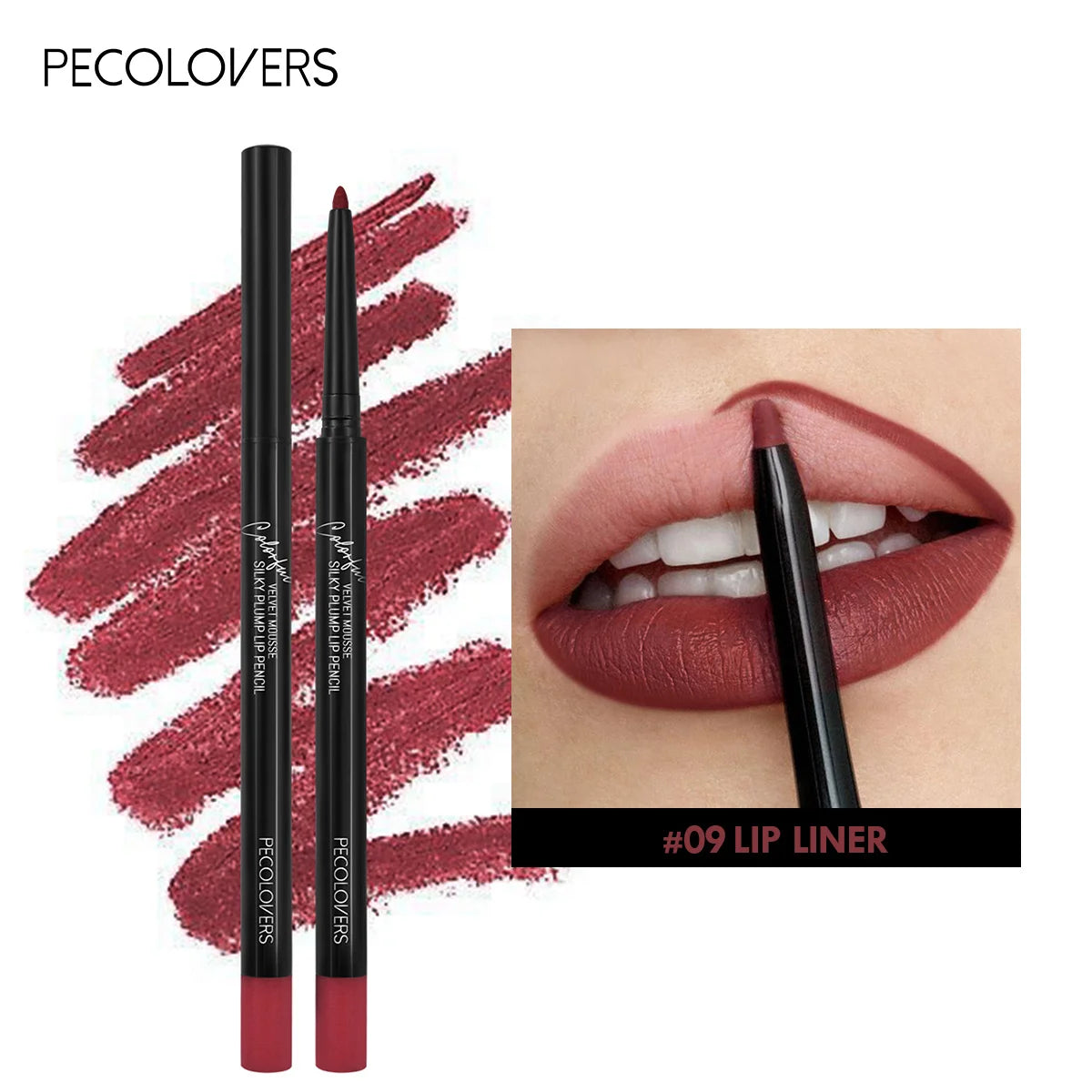 Lápiz Delineador de Labios Mate e Impermeable