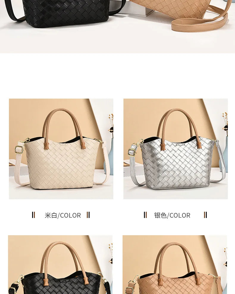 Bolso de mano y ombro de gran capacidad con diseño estampado