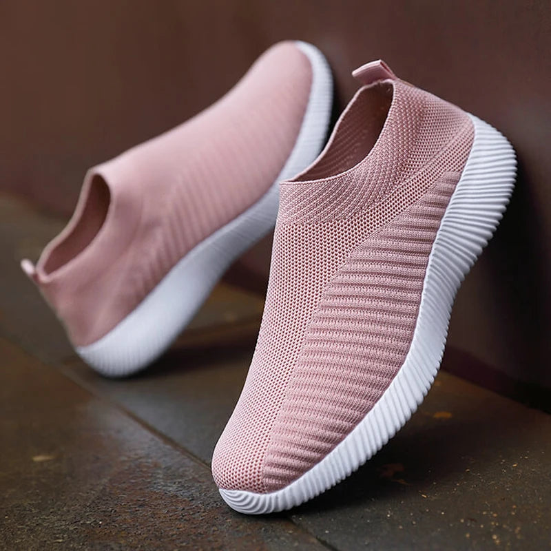 Sapatilhas de senhora – Ténis macios, leves e confortáveis, Slip-On, Ideais para Caminhadas e Uso Diário