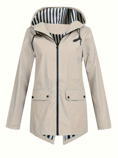 Chaqueta ligera con capucha para mujer