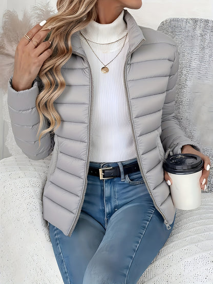 Abrigo de invierno ligero para mujer - Chaqueta larga