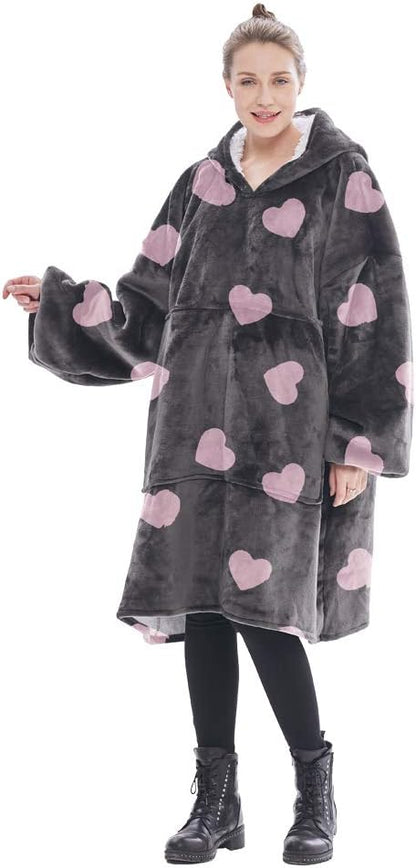 Sudadera con Capucha, manta,Talla Única, cálida, Suave, y cómoda