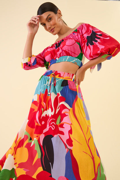 Blusa Estampado Aquarela