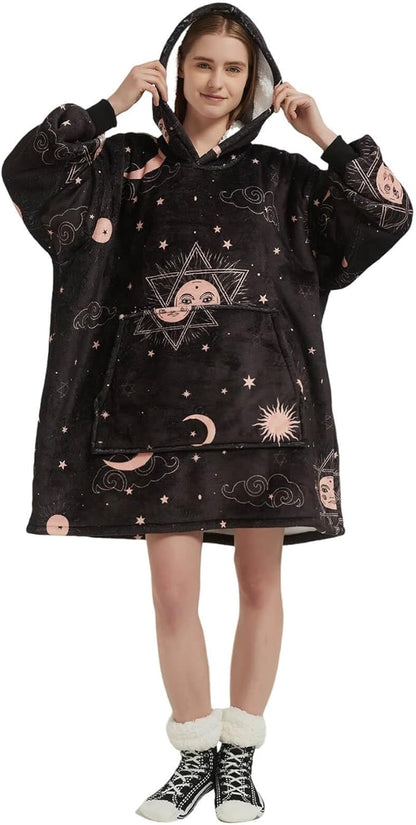 Sudadera con Capucha, manta,Talla Única, cálida, Suave, y cómoda